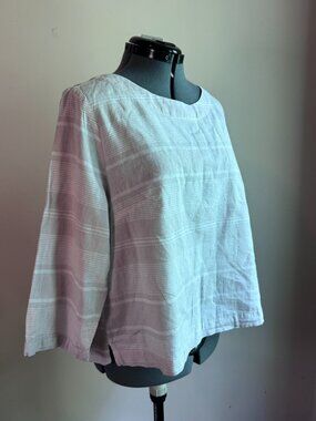 Sigrid Olson Linen & Cotton top  Size XL